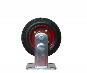 Колесо большегрузное стальное поворотное, протекторная резина PRF 160