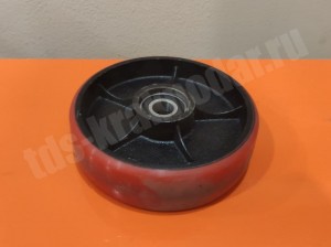 Полиуретановое рулевое колесо для гидравлической тележки 180 мм